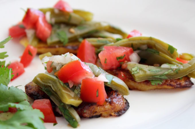 Nopales Salad with Plantains