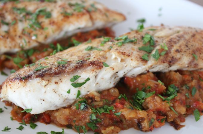 Red Snapper with Roasted Veggies