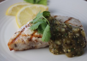 SwordfishwithRoastedTomatilloSalsa