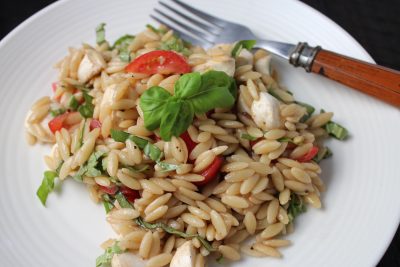 Orzo with Tomato, Basil & Balsamic | My Delicious Blog