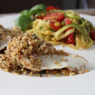 Trout with Lemon Herb Crust