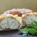 Fish wrapped in pastry