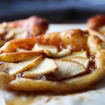 pear galette with fig jam