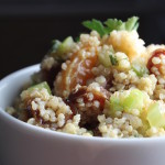 quinoa date basil salad bowl