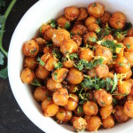 crispy spicy sweet chickpeas