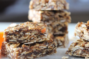 5 ingredient granola bars with calamondin