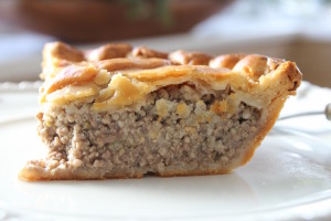 french meat pie slice