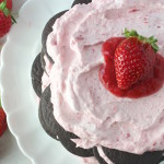 roasted strawberry cake