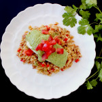 green almond sauce with fish