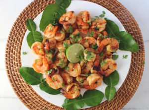 sriracha kaffir lime shrimp