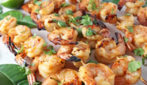 sriracha lime shrimp kobabs