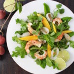 lychee mango shrimp salad