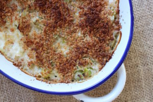 creamed leeks casserole