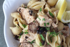 swordfish olive pasta