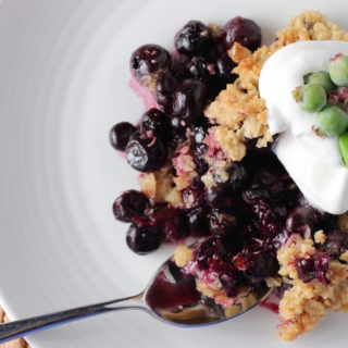 Blueberry Basil Crisp