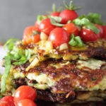 Zucchini Pancake with Tomato