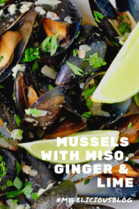 Mussels with Ginger Lime and Miso