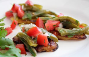 Nopales Salad with Plantains