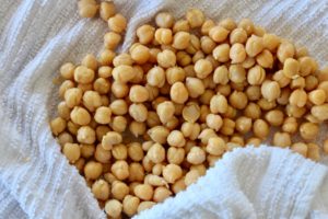 Towel Drying Chickpeas