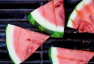 watermelon on grill