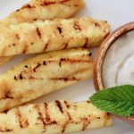 Grilled Pineapple with Cinnamon Yogurt Sauce