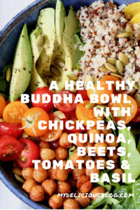 Buddha Bowl chickpeas beets tomatoes