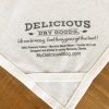 Delicious Dry Goods Towel Label