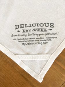 Delicious Dry Goods Towel Label