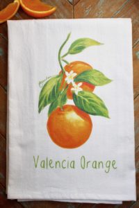 Valencia Orange Flour Sack Towel