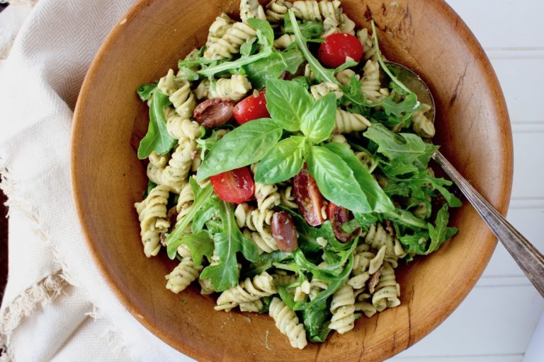 Pasta Salad with Basil & Mint Pesto My Delicious Blog