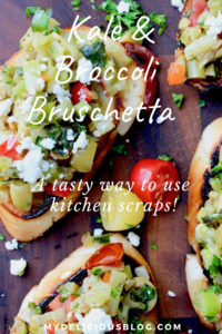 kale broccoli bruschetta kitchen scraps
