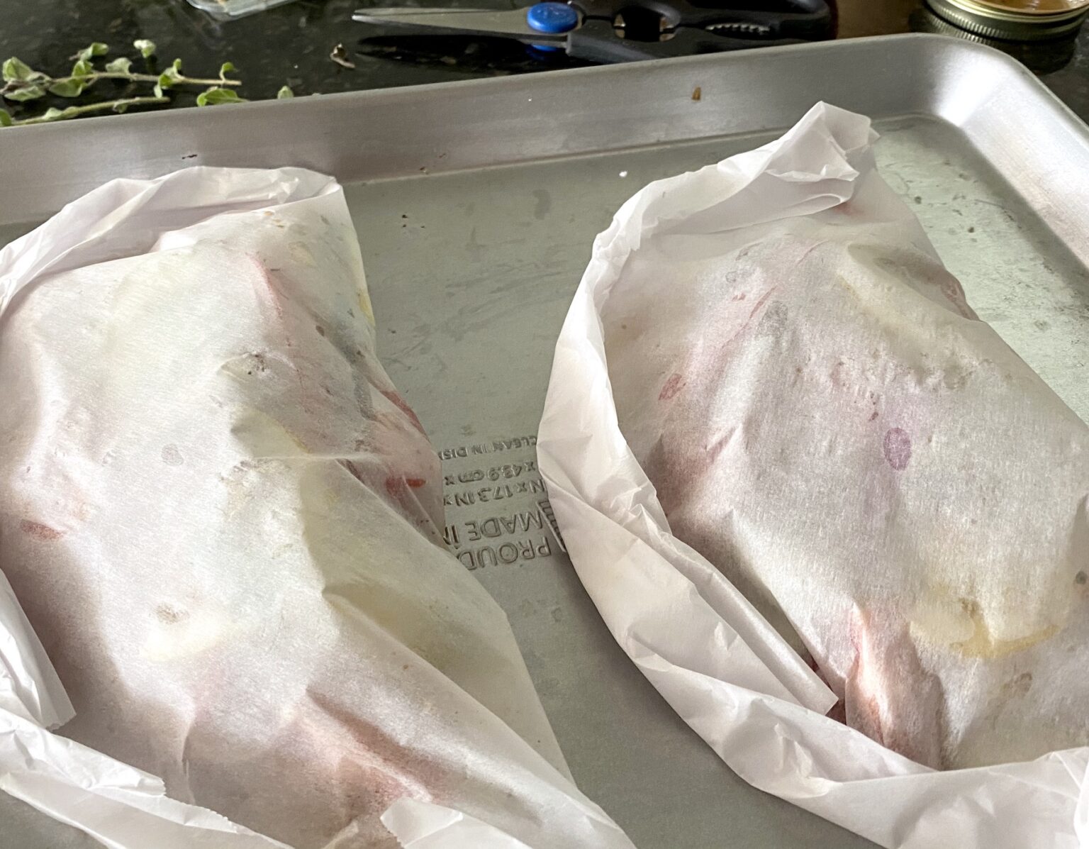 Greek Flavored Fish in Parchment My Delicious Blog